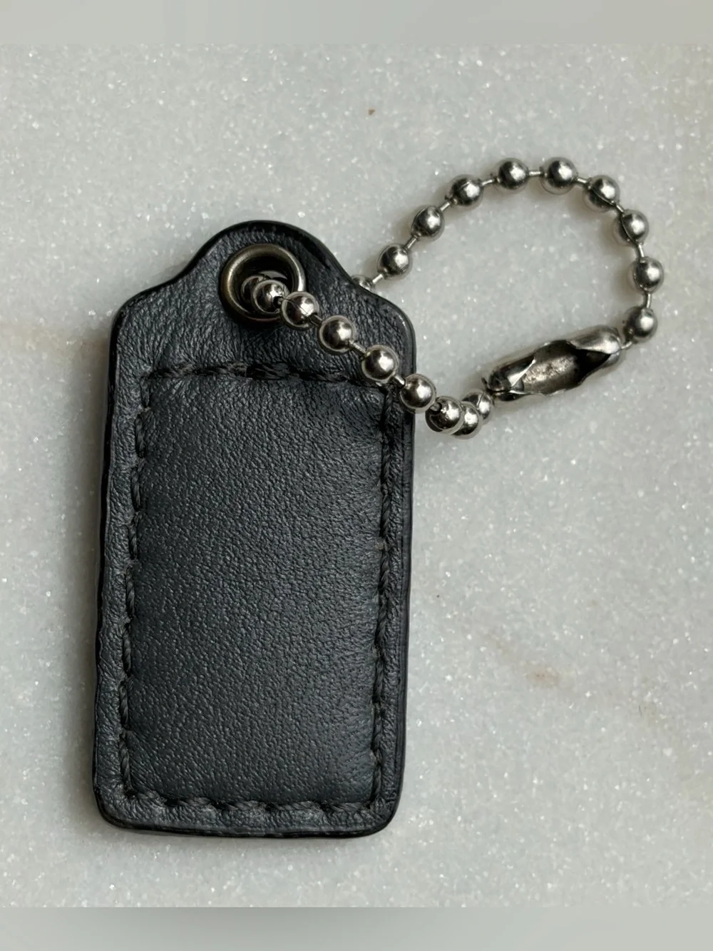 Coach Hangtag Grey Silver Nickel Replacement